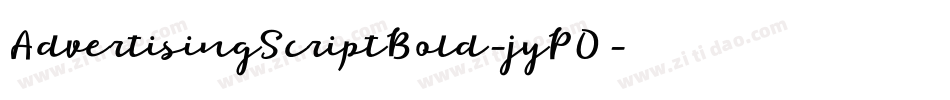 AdvertisingScriptBold-jyPO字体转换
