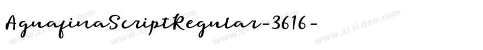 AguafinaScriptRegular-3616字体转换