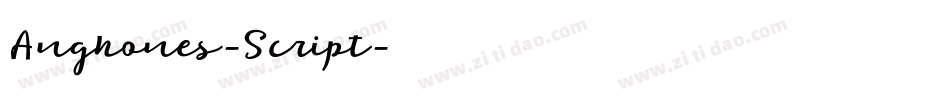 Anghones-Script字体转换
