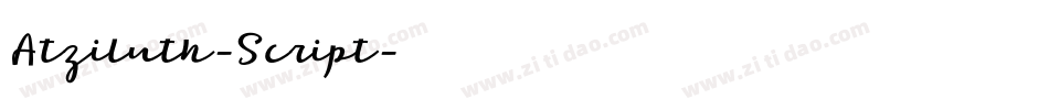 Atziluth-Script字体转换