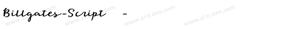 Billgates-Script转换器字体转换