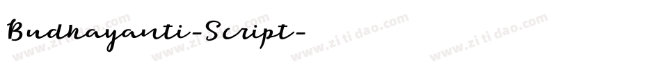 Budhayanti-Script字体转换