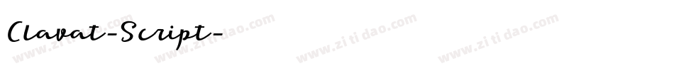 Clavat-Script字体转换