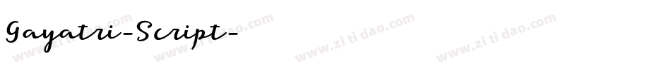 Gayatri-Script字体转换