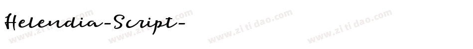 Helendia-Script字体转换