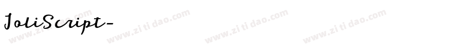 JoliScript字体转换