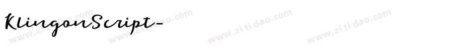 KlingonScript字体转换