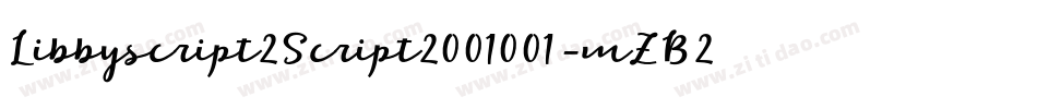 Libbyscript2Script2001001-mZB2字体转换