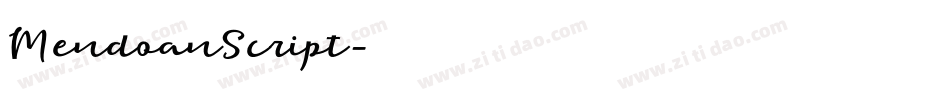 MendoanScript字体转换