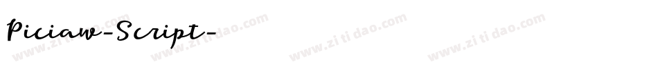 Piciaw-Script字体转换