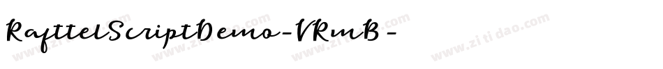 RafttelScriptDemo-VRmB字体转换