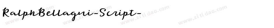 RalphBellagni-Script字体转换