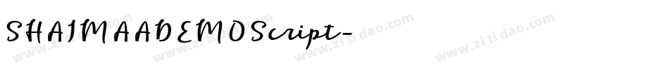 SHAIMAADEMOScript字体转换