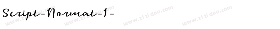 Script-Normal-I字体转换