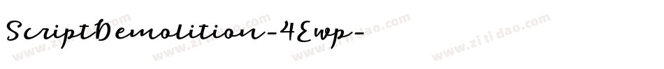 ScriptDemolition-4Ewp字体转换