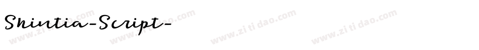 Shintia-Script字体转换