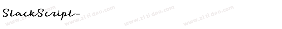 SlackScript字体转换
