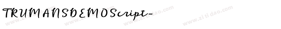 TRUMANSDEMOScript字体转换