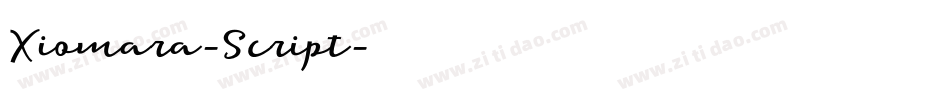 Xiomara-Script字体转换