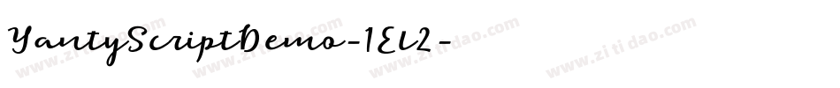 YantyScriptDemo-1El2字体转换 YantyScriptDemo-1El2字体转换