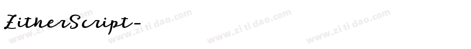 ZitherScript字体转换