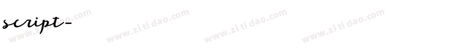 script字体转换
