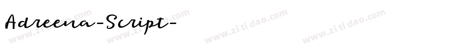 Adreena-Script字体转换