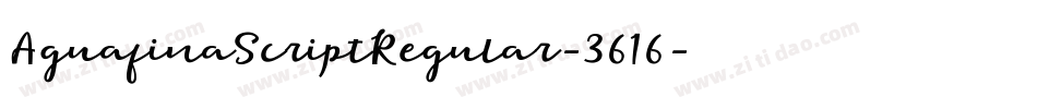 AguafinaScriptRegular-3616字体转换