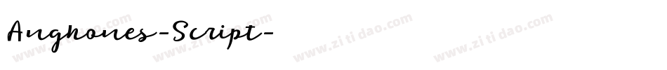 Anghones-Script字体转换
