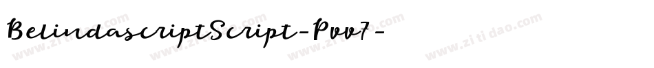 BelindascriptScript-Pvv7字体转换