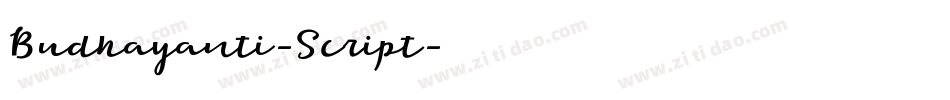 Budhayanti-Script字体转换