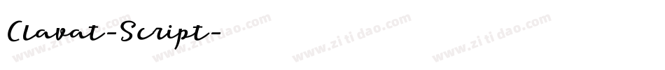 Clavat-Script字体转换