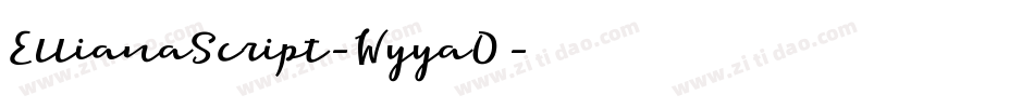 EllianaScript-WyyaO字体转换