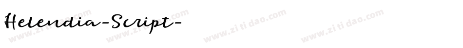 Helendia-Script字体转换