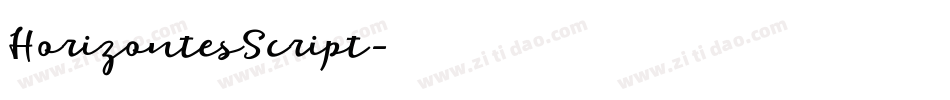 HorizontesScript字体转换