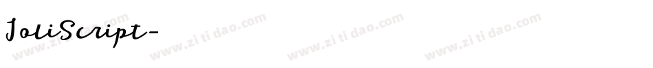 JoliScript字体转换