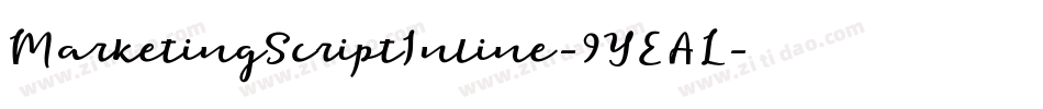 MarketingScriptInline-9YEAL字体转换