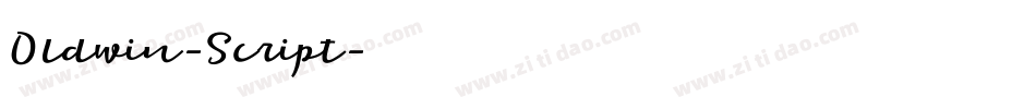 Oldwin-Script字体转换