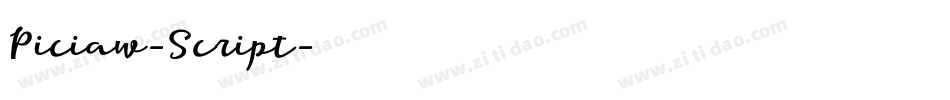Piciaw-Script字体转换