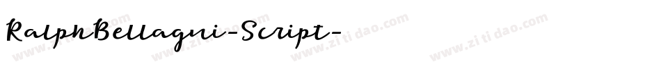 RalphBellagni-Script字体转换