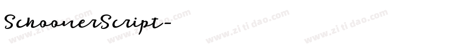 SchoonerScript字体转换