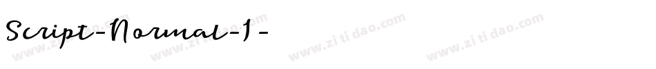 Script-Normal-I字体转换