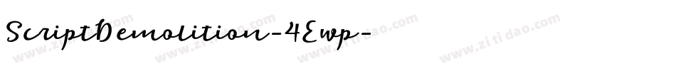ScriptDemolition-4Ewp字体转换