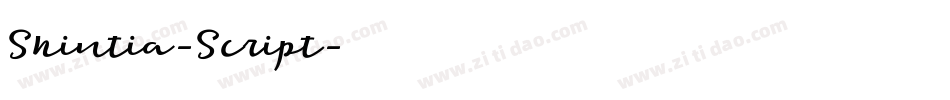 Shintia-Script字体转换