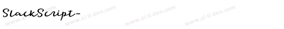 SlackScript字体转换