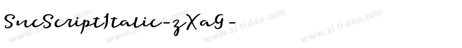 SncScriptItalic-zXaG字体转换 SncScriptItalic-zXaG字体转换