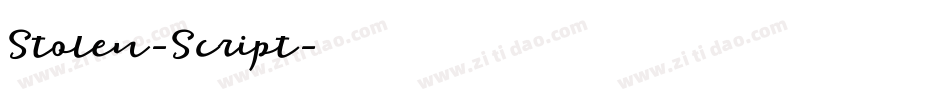 Stolen-Script字体转换