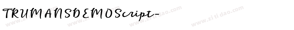 TRUMANSDEMOScript字体转换