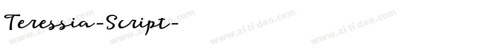 Teressia-Script字体转换