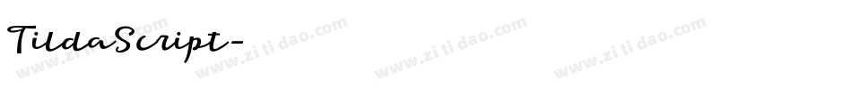 TildaScript字体转换